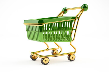 Image of an abandoned shopping cart representing a cart abandoned during online shopping