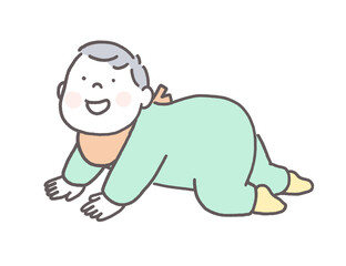 ハイハイする赤ちゃん