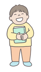 読書を楽しむ男の子