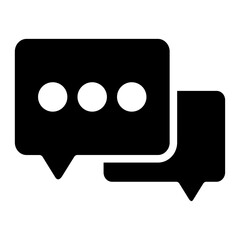 Chat glyph icon