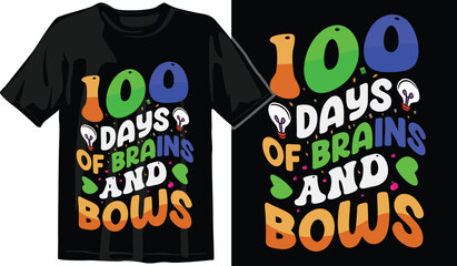 100 Days of Awesome T-Shirt Design. Funny T-Shirt Design. School T-Shirt. 100 Days Smarter T-Shirt. 100 Days Celebration T-Shir design