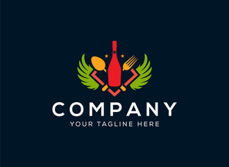 Resto Bar Kitchen Logo Design