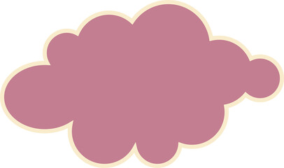 Cloud pattern in Morandi colors