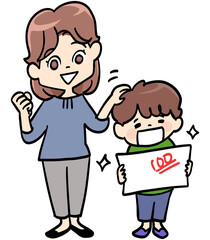 子供の成績が伸びました