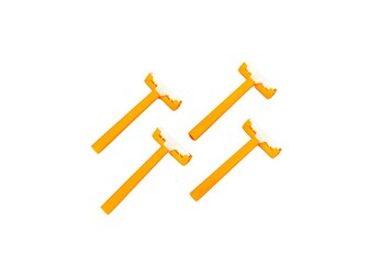 Plastic razors for removing hair from the skin and body care