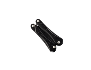 Multi-purpose folding knife isolated on white background