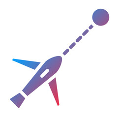 Vector Design Flight Directions Icon Style
