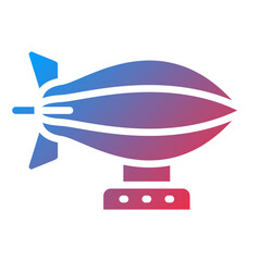 Vector Design Zeppelin Icon Style © designing ocean