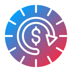 Vector Design Time is Money Icon Style