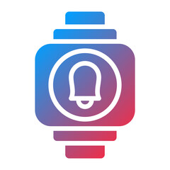 Vector Design Smartwatch Alarm Icon Style