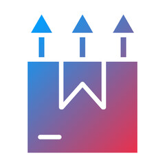 Vector Design Package Side Up Icon Style