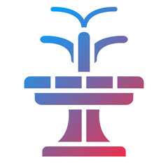 Vector Design Fountain Icon Style