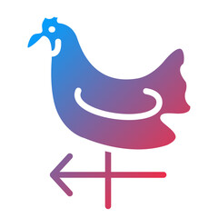 Vector Design Weather Vane Icon Style