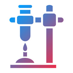 Vector Design Beaker Stand Icon Style