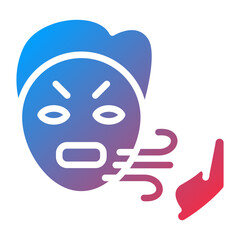 Vector Design Bad Breath Icon Style