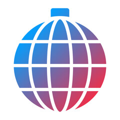 Vector Design Disco Ball Icon Style