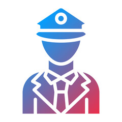 Vector Design Police Officer Icon Style