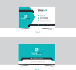 Creative modern business card template design, vector illustration.