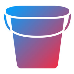 Vector Design Water Bucket Icon Style