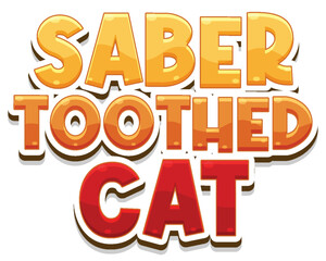 Saber toothed cat logo
