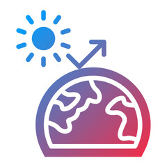 Vector Design Greenhouse Effect Icon Style