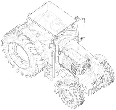 recommend clip art: Farm Tractor Concept