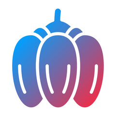 Vector Design Paprika Icon Style