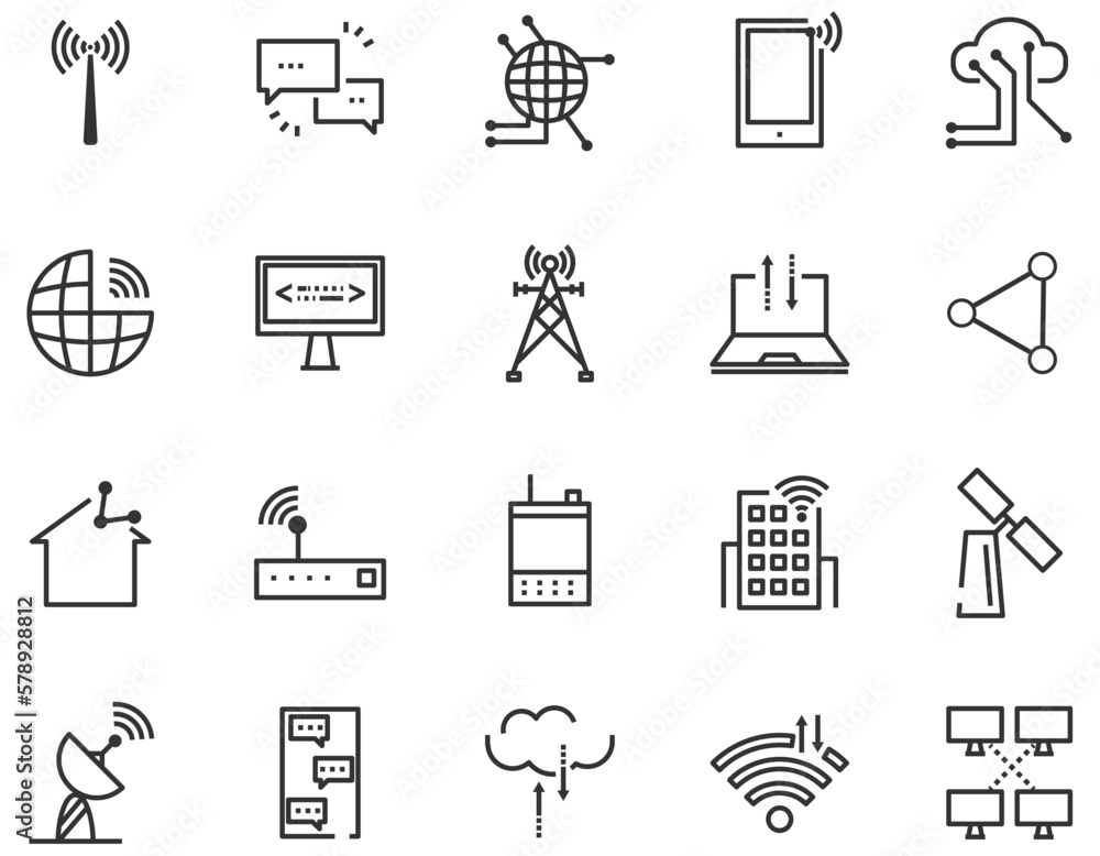 Poster telecom wireless communication icon. global connection graphic symbol vector illustrator.
