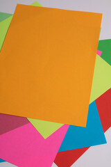 photo multi-colored sheets of paper