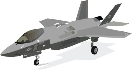stealth multi role  fighter f 35 lightning army fighter plane.