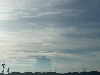clouds over the city
