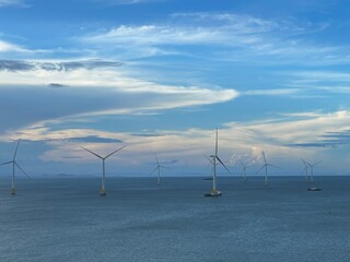 wind turbine in the sea