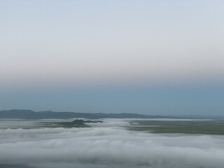 misty morning on the river