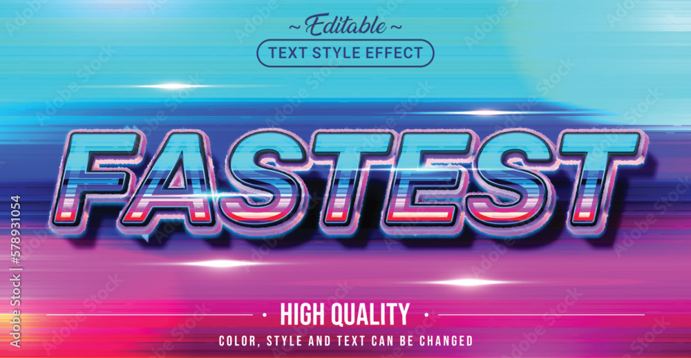 Poster Editable text style effect - Fastest text style theme.