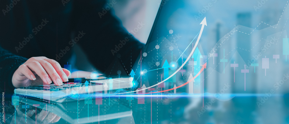 Aufkleber business analytics and technology data analyst working on business analytics dashboard with charts, 