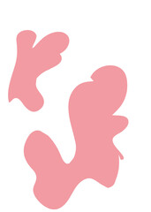 Red Abstract Shapes Decor