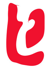 Red Abstract Shapes Decor