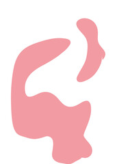 Red Abstract Shapes Decor