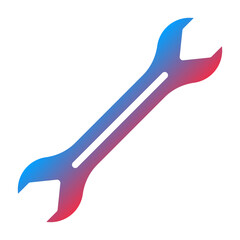 Vector Design Wrench Icon Style