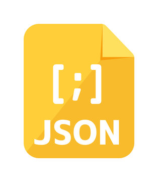 File formats vector icon illustration | Json