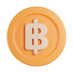 Baht 3D Icon