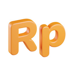 Rupiah Currency Symbol 3D Icon
