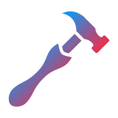 Vector Design Hammer Icon Style