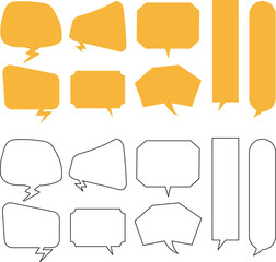 吹き出しセット