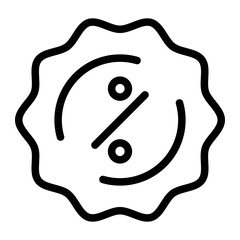 percentage line icon