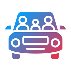 Vector Design Family Car Icon Style