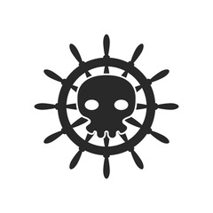 Obraz premium Pirate Ship logo icon