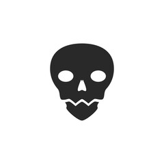 Skull logo icon vector