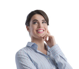 Attractive woman smiling