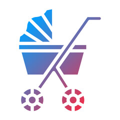 Vector Design Stroller Icon Style